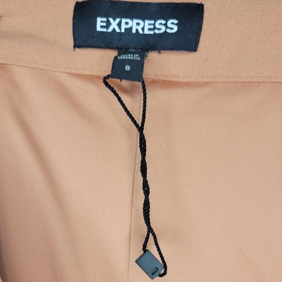 EXPRESS NWOT Pink Side Tie Pencil Skirt Size 8 - Picture 5 of 8